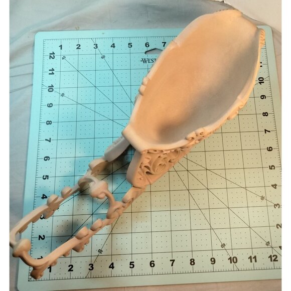 Ornate Victorian Sleigh Planter Floral Centerpiece Vintage 13 inch - Picture 6 of 12